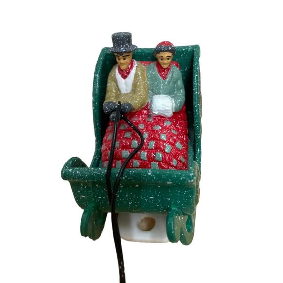 1997 Trendmasters The Magic of Main St Replacement Part Horse Sled with Couple - Picture 3 of 5